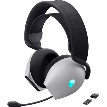 Alienware AW725H headset káblový a bezdrôtový čelenkový herný USB Type-C čierna, biela