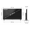 Sharp 43HP5265E TV 109,2 cm (43 palcov) 4K Ultra HD Smart TV Wi-Fi čierna