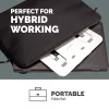 Fellowes Alumia Laptop-Riser prenosný stojan na notebook max. veľkosť 15 palcov max. hmotnosť 5 kg strieborný