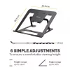 Fellowes Alumia Laptop Riser prenosný stojan na notebook max. veľkosť 15 palcov max. hmotnosť 5 kg čierny