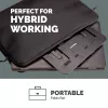 Fellowes Alumia Laptop Riser prenosný stojan na notebook max. veľkosť 15 palcov max. hmotnosť 5 kg čierny
