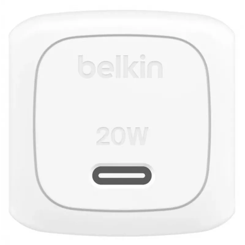 BELKIN nástenná nabíjačka - Boostcharge - kompaktná USB-C 20W PPS - biela