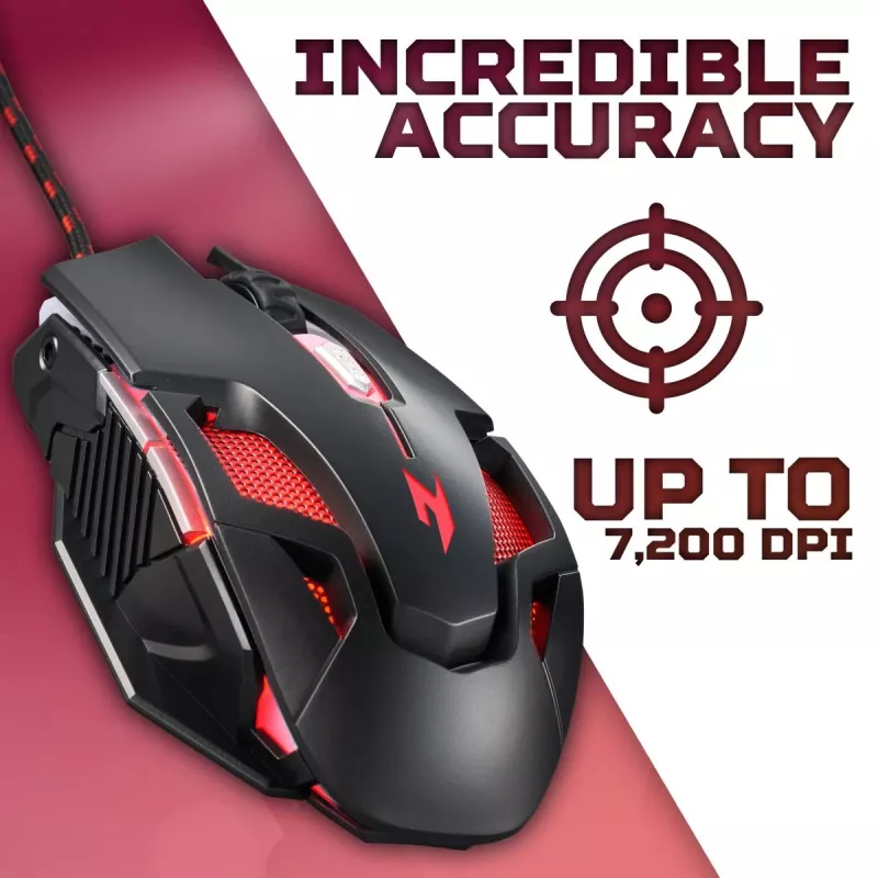 Acer Nitro Gaming Mouse II NMW200, drôtová, čierna