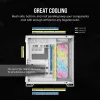 CORSAIR PC skriňa – iCUE LINK 6500X RGB Mid-Tower Dual Chamber biela