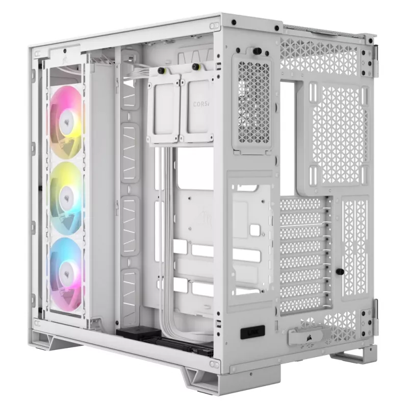 CORSAIR PC skriňa – iCUE LINK 6500X RGB Mid-Tower Dual Chamber biela