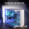 CORSAIR PC skriňa – iCUE LINK 6500X RGB Mid-Tower Dual Chamber biela