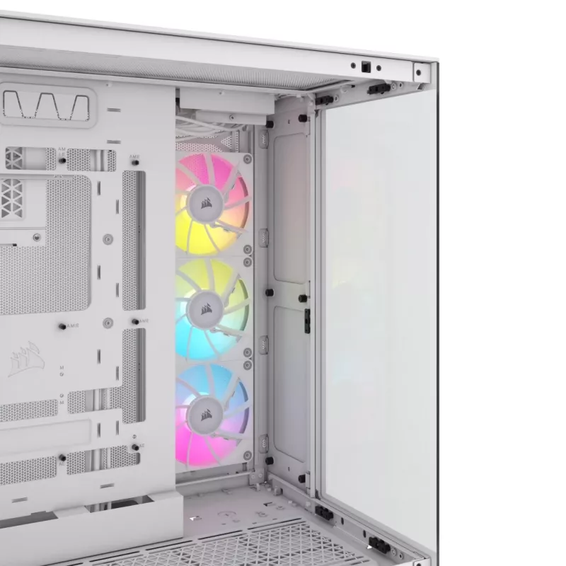 CORSAIR PC skriňa – iCUE LINK 6500X RGB Mid-Tower Dual Chamber biela