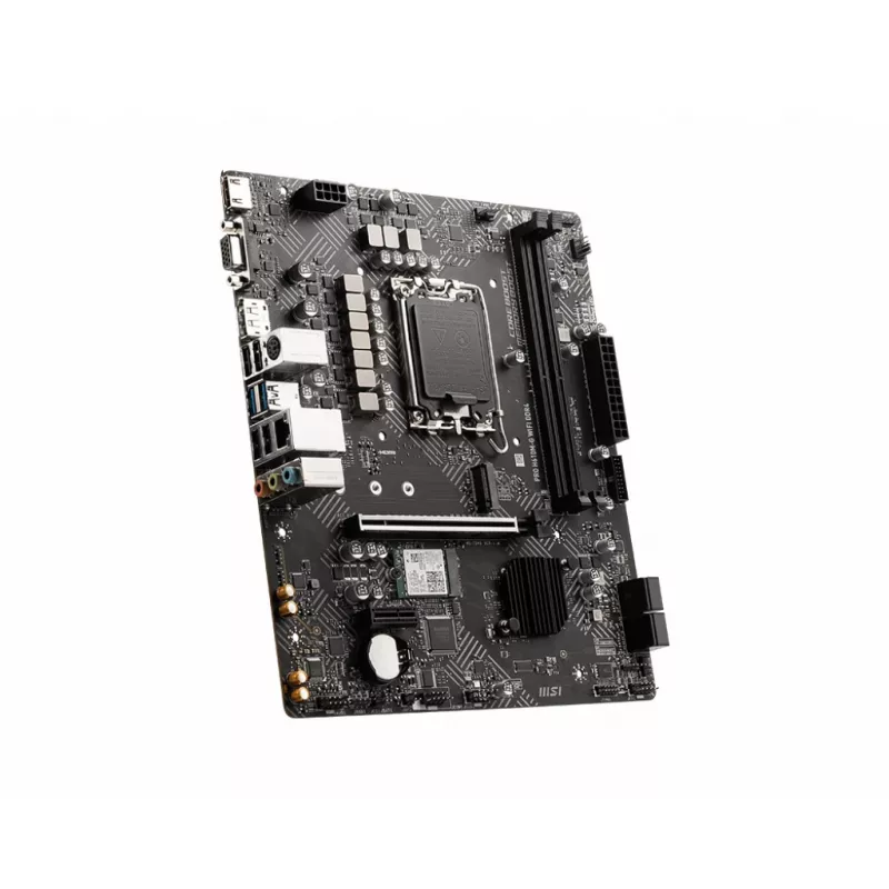 Základná doska MSI PRO H610M-G WIFI DDR4, Intel H610, LGA 1700, micro ATX, 2x DIMM, 64GB, Wi‑Fi 5, Bluetooth 4.2, 4x SATA III