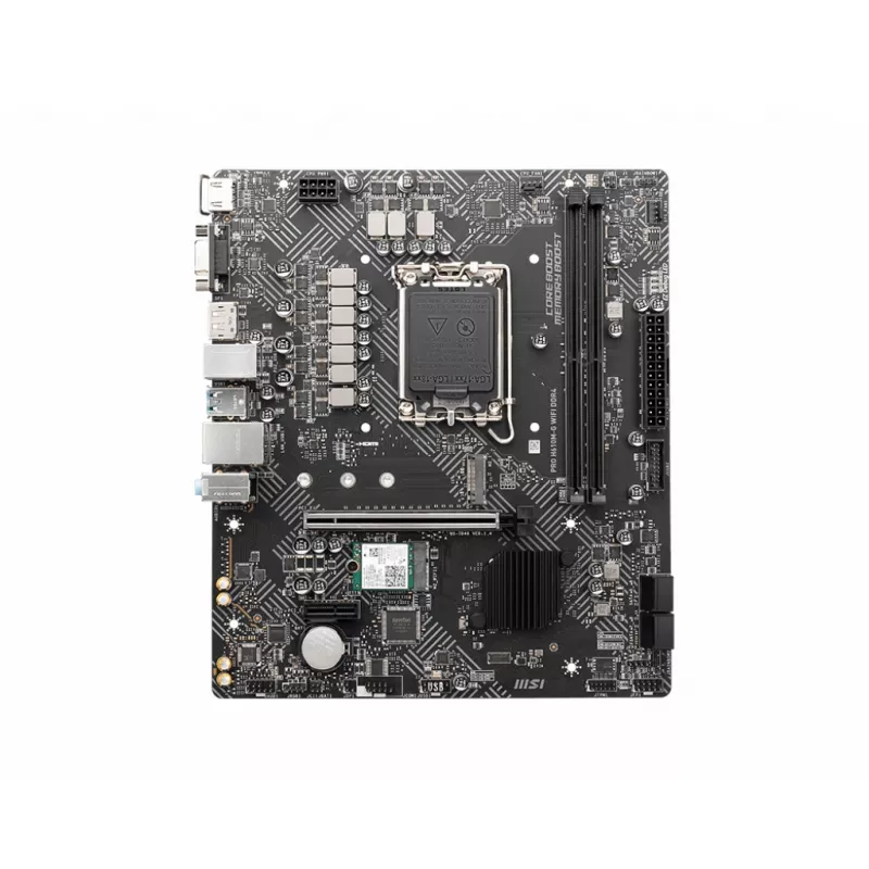 Základná doska MSI PRO H610M-G WIFI DDR4, Intel H610, LGA 1700, micro ATX, 2x DIMM, 64GB, Wi‑Fi 5, Bluetooth 4.2, 4x SATA III
