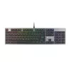 GENESIS Thor 420 RGB klávesnica herná USB QWERTY US International strieborná