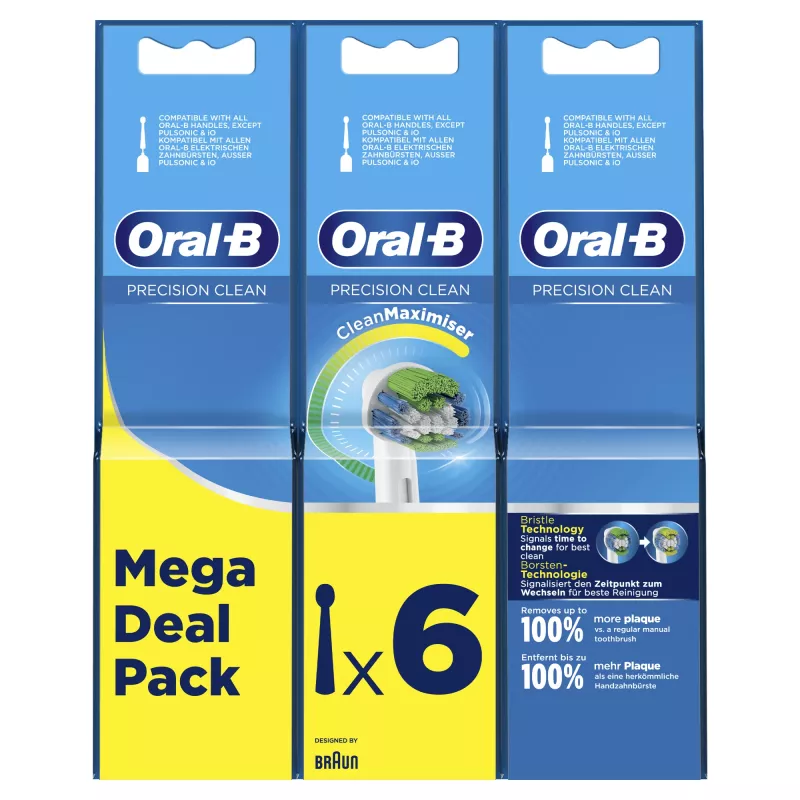 Oral-B Precision Clean 80339528 hlavica kefky 6 ks biela