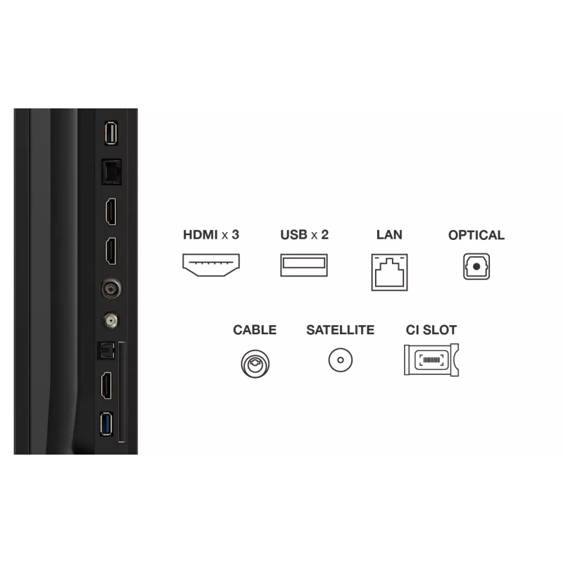 TCL 85T69C 85" (216 cm) 4K Ultra HD QLED Smart TV, Google TV, Wi-Fi, čierny