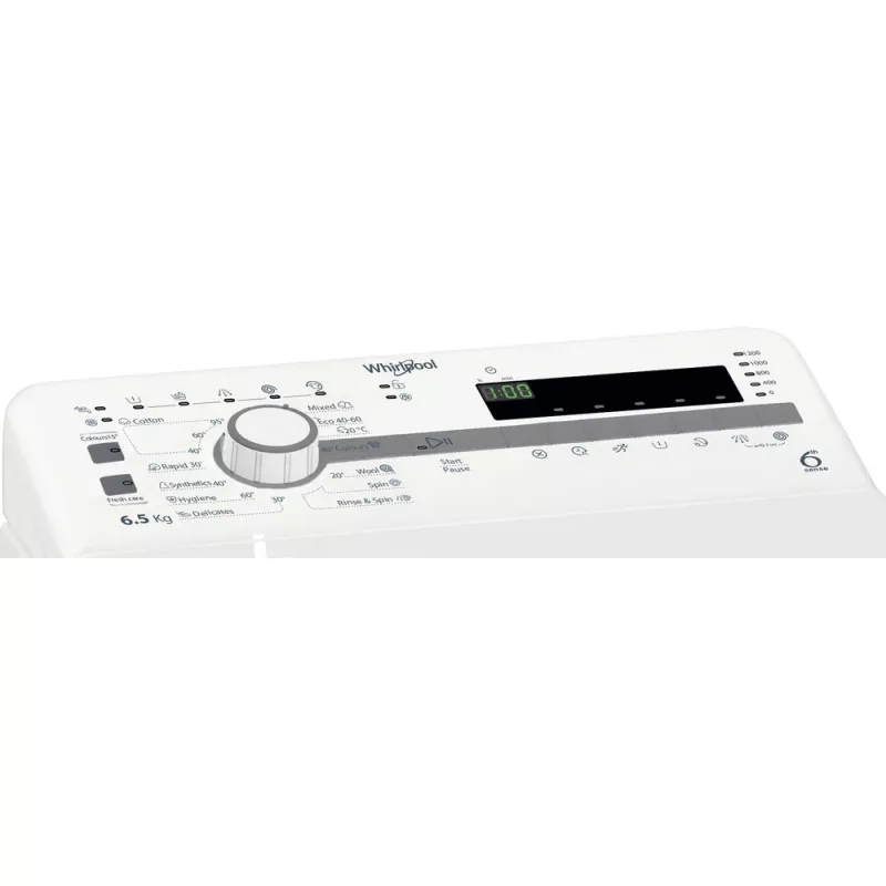 Whirlpool TDLR 65230SS EU/N práčka s horným plnením 6,5 kg 1151 ot/min biela