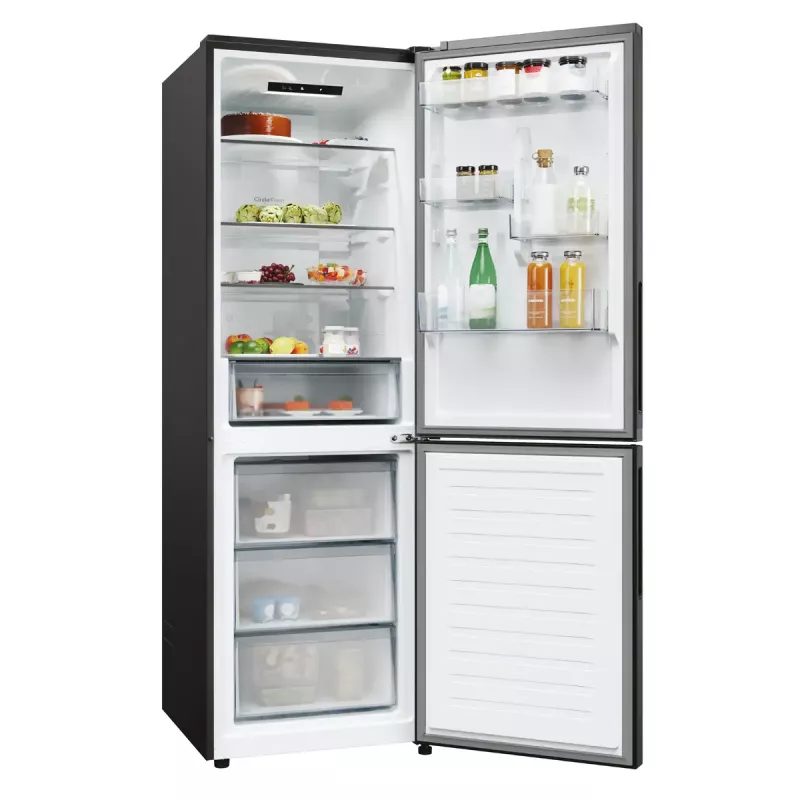 Chladnička Candy Fresco ECN2CQTEB186 355 L čierna No Frost