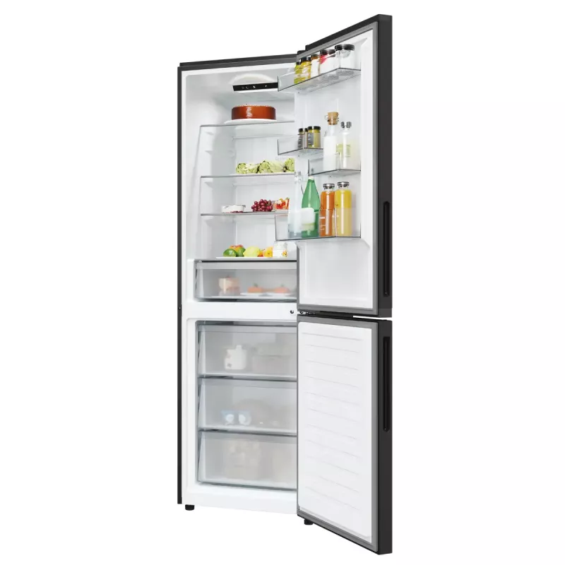 Chladnička Candy Fresco ECN2CQTEB186 355 L čierna No Frost