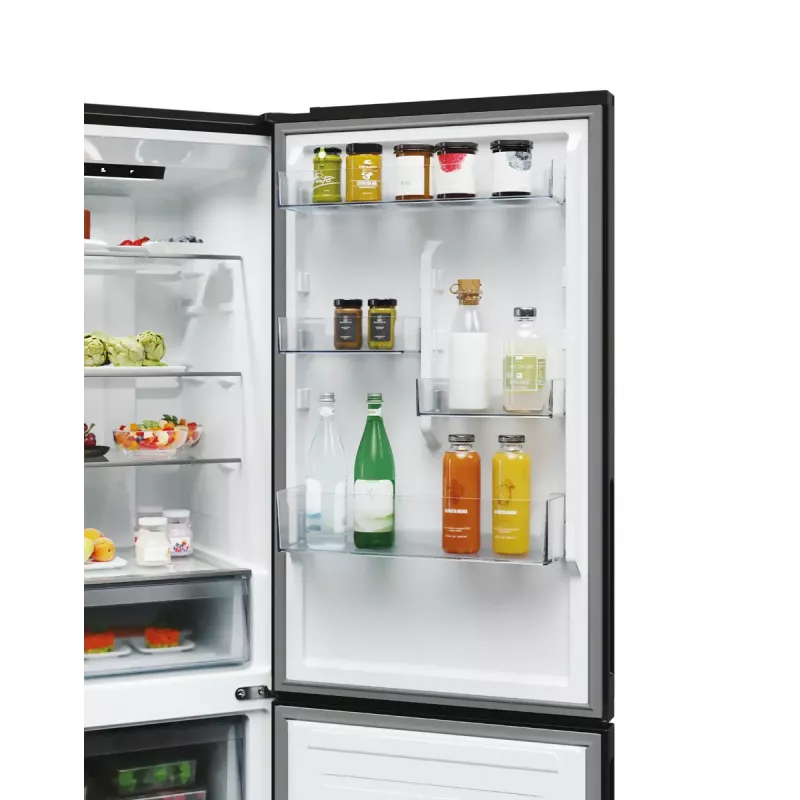 Chladnička Candy Fresco ECN2CQTEB186 355 L čierna No Frost