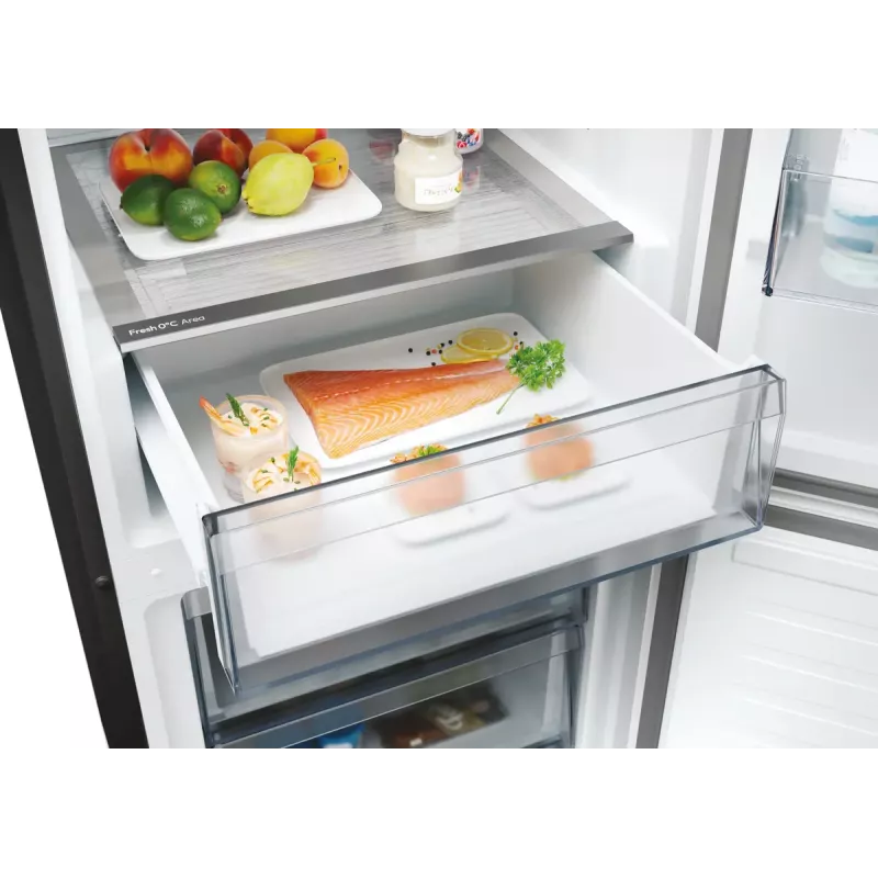 Chladnička Candy Fresco ECN2CQTEB186 355 L čierna No Frost