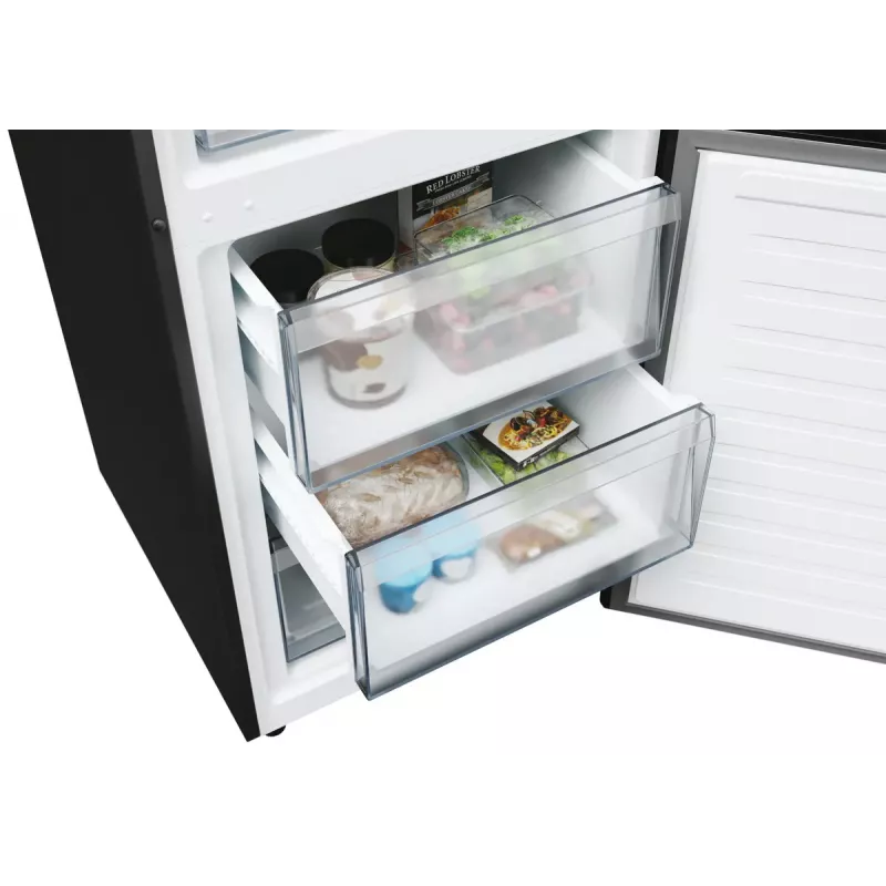 Chladnička Candy Fresco ECN2CQTEB186 355 L čierna No Frost