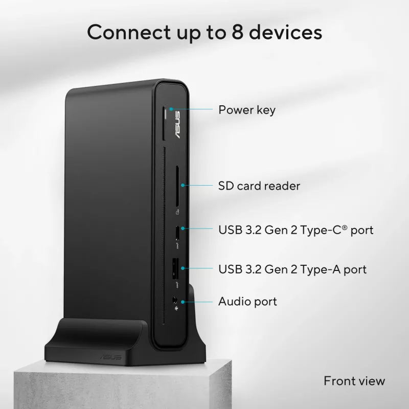 ASUS Triple Display USB-C Dock DC300 dokovacia stanica USB 3.2 Gen 2 (3.1 Gen 2) Type-C čierna