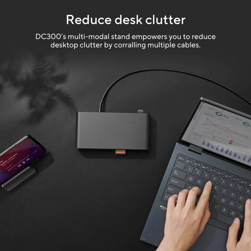 ASUS Triple Display USB-C Dock DC300 dokovacia stanica USB 3.2 Gen 2 (3.1 Gen 2) Type-C čierna