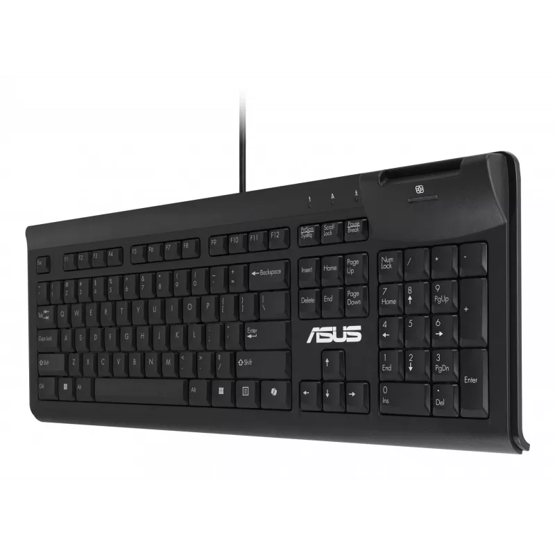 ASUS Smart Card KU100 klávesnica pre domácnosť/kanceláriu USB čierna