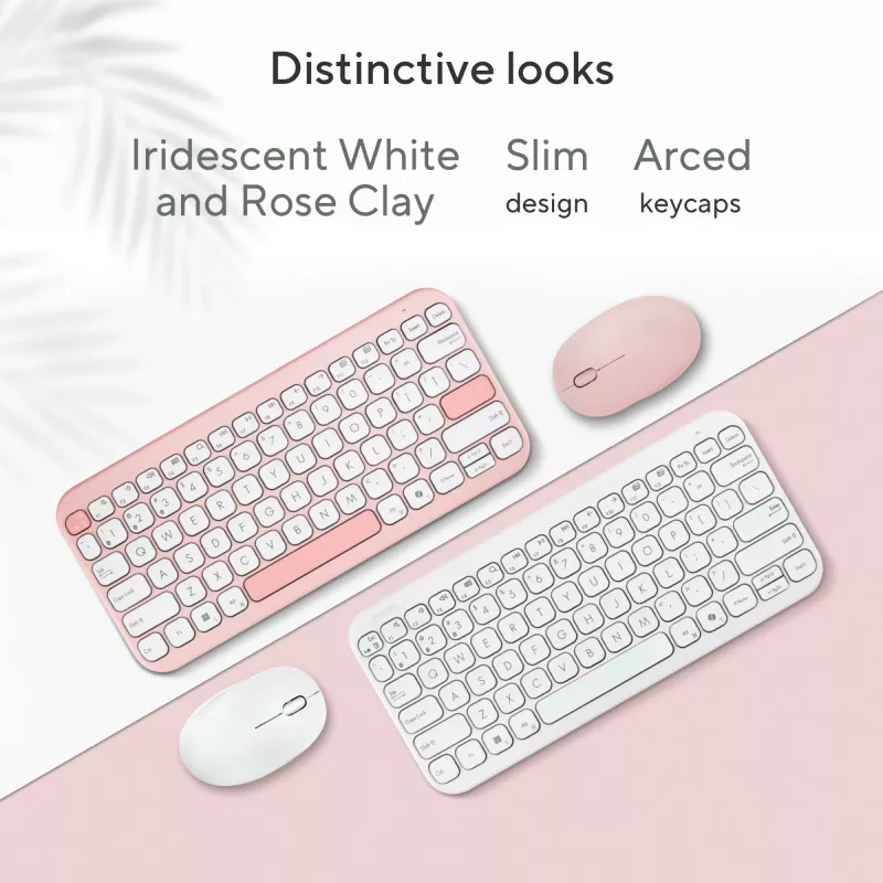 Bezdrôtová Bluetooth klávesnica ASUS Marshmallow KW100 — US International rozloženie, kompaktný dizajn