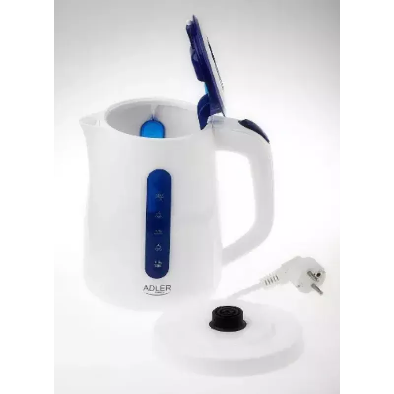 Kanvica Adler 1,7 L 2200 W modrá biela