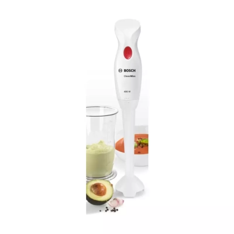 Tyčový mixér Bosch MSM14100 — 400 W, biely, 0,8 kg, 1,2 m kábel