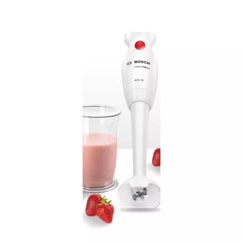 Tyčový mixér Bosch MSM14100 — 400 W, biely, 0,8 kg, 1,2 m kábel