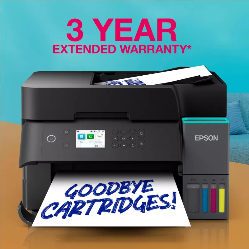 Multifunkčná atramentová tlačiareň Epson EcoTank L6370 — farebná, A4, 4800x1200 DPI, Wi‑Fi, Ethernet