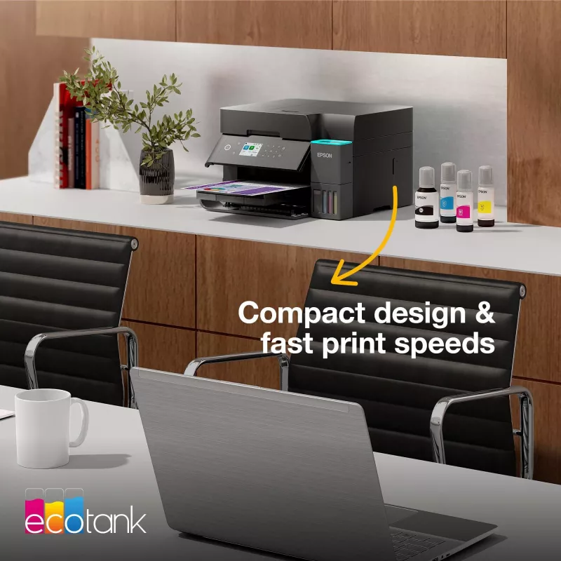 Multifunkčná atramentová tlačiareň Epson EcoTank L6370 — farebná, A4, 4800x1200 DPI, Wi‑Fi, Ethernet