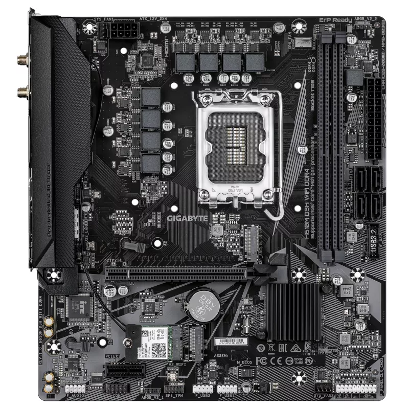 Základná doska GIGABYTE H610M D3H WIFI, H610, LGA 1700, Micro ATX