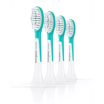 Hlavice na zubnú kefku Philips Sonicare For Kids HX6044/90, 4 ks v balení, modrá/biela, výmena každé 3 mesiace