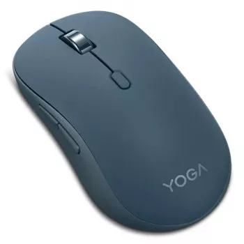 Bezdrôtová obojručná optická Bluetooth myš Lenovo Yoga – 4000 dpi, 8 tlačidiel, koliesko, na batérie, teal