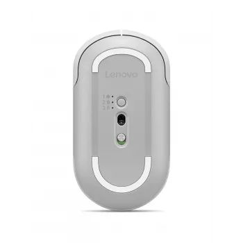 Bezdrôtová tichá myš Lenovo 700 Multi-Device, obojručná, optická, 4000 DPI, RF + Bluetooth, 8 tlačidiel, biela