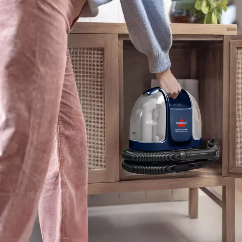 Bissell SpotClean Mini bezdrôtový čistič kobercov ručný prístroj čierna, modrá