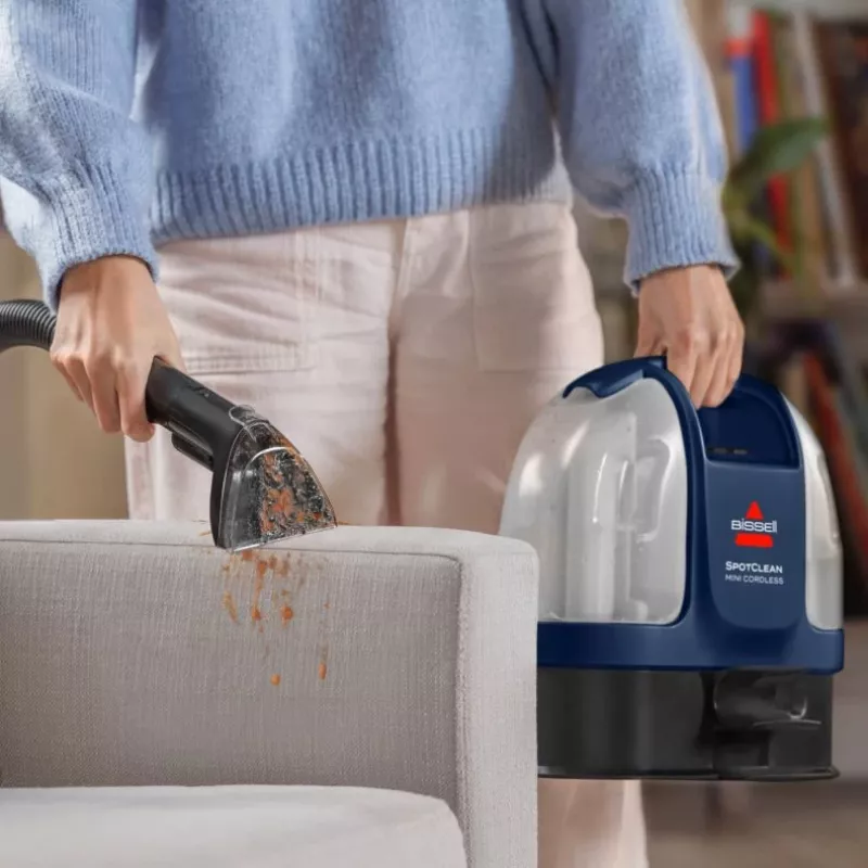 Bissell SpotClean Mini bezdrôtový čistič kobercov ručný prístroj čierna, modrá