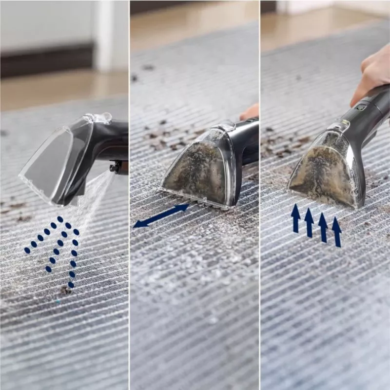 Bissell SpotClean Mini bezdrôtový čistič kobercov ručný prístroj čierna, modrá