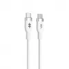 TARGUS silikónový USB-c na USB-c 60w nabíjací kábel 1.5m - biela