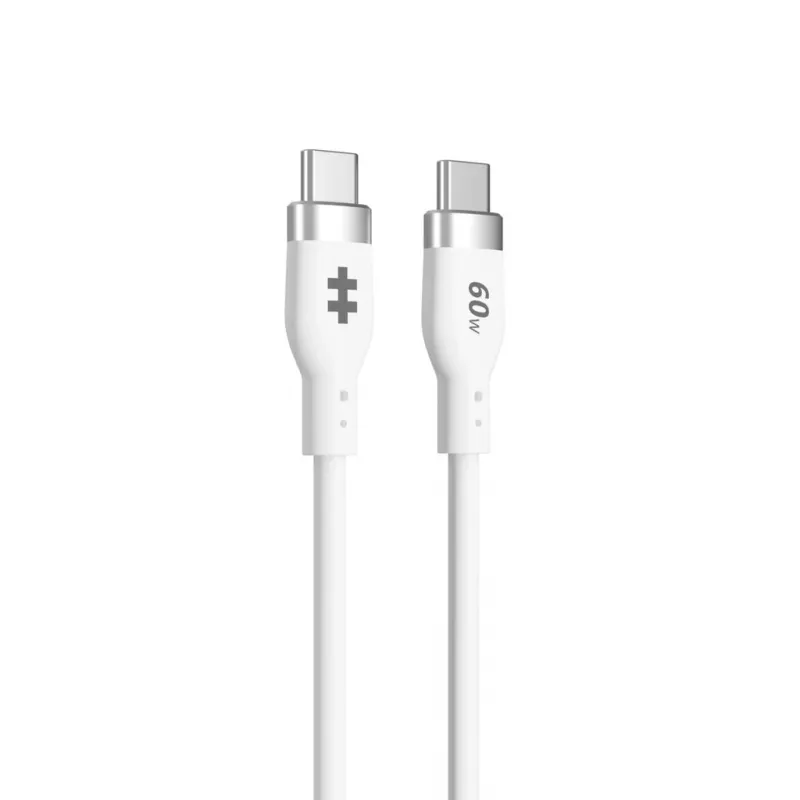 TARGUS silikónový USB-c na USB-c 60w nabíjací kábel 1.5m - biela