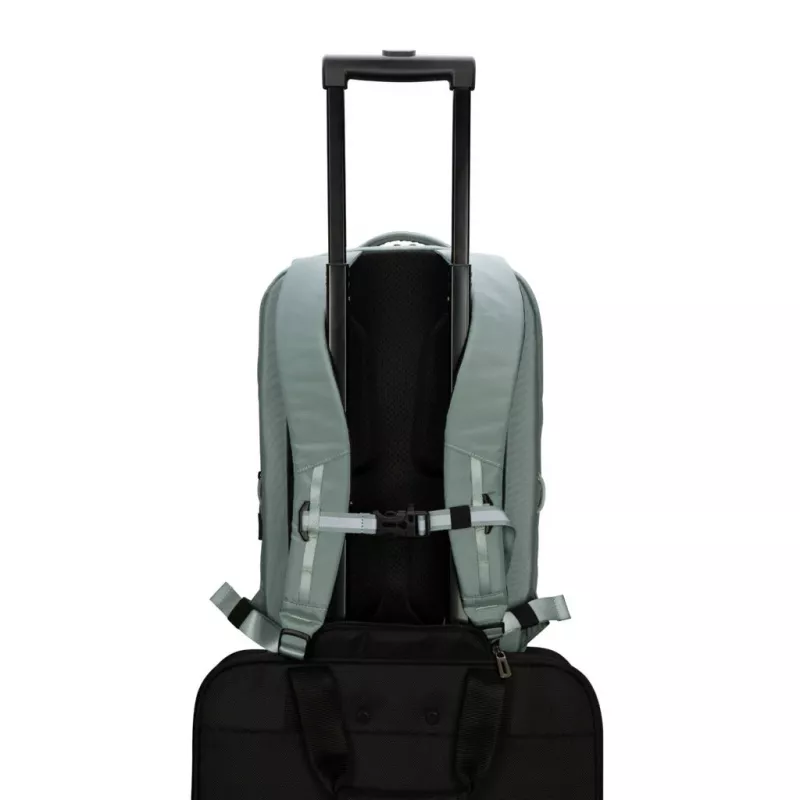 Batoh TARGUS Work+Play Flex Ecosmart TBB65905GL pre 15–16 palcové notebooky, recyklovaný polyester, zelený