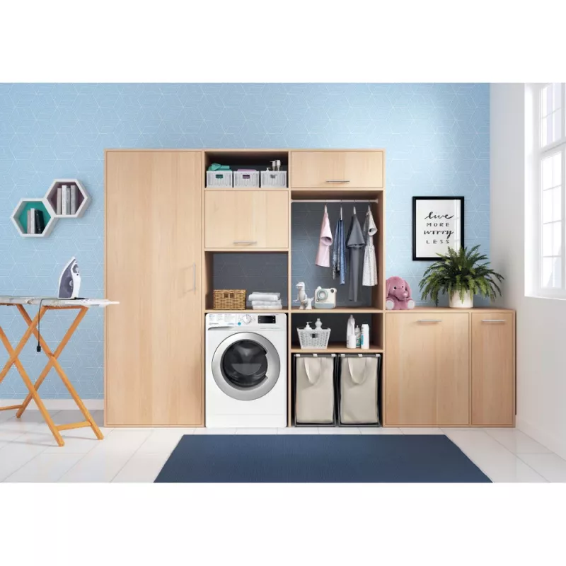 Indesit BDE 76435 WSV EE práčka so sušičkou s predným plnením voľne stojaca biela