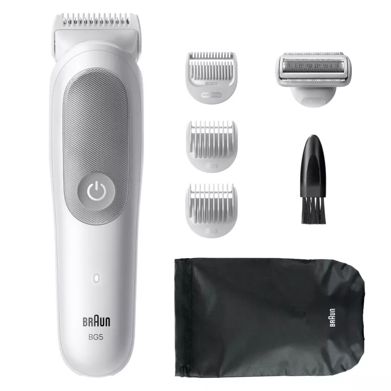 Braun Series 5 zastrihávač/strúhadlo na chlpy na tele, svetlosivá