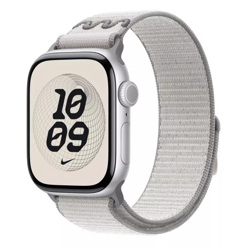 Remienok Apple 42 mm zahmlená sivý Nike Sport Loop sivý 130–190 mm