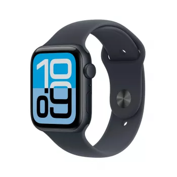 Apple Watch SE 3 GPS 44 mm puzdro Midnight hliník s remienkom Midnight Sport S/M