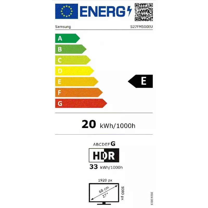 Samsung M5 M50F počítačový monitor 68,6 cm (27 inch) 1920 x 1080 pixelov Full HD LCD čierny