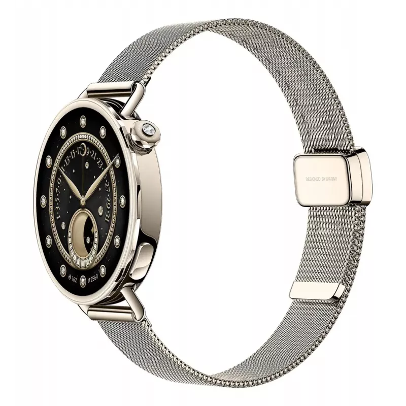 Xiaomi Watch S4 41 mm inteligentné hodinky, 1,32" AMOLED 466x466, GPS, NFC, 5 ATM, milánsky remienok, Sunset Gold