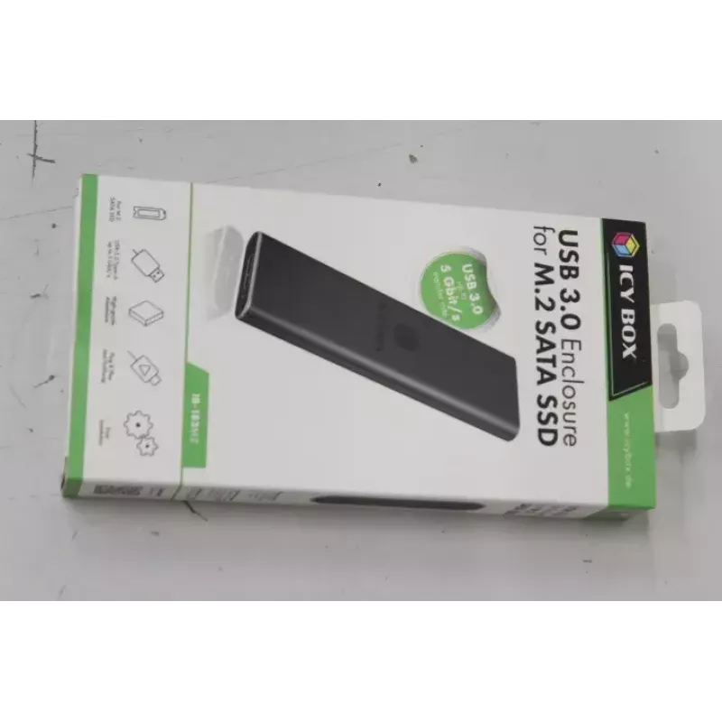 SSD disk Icy Box 1x mSATA SSD na USB 3.0 Host hliník čierny IB-183M2