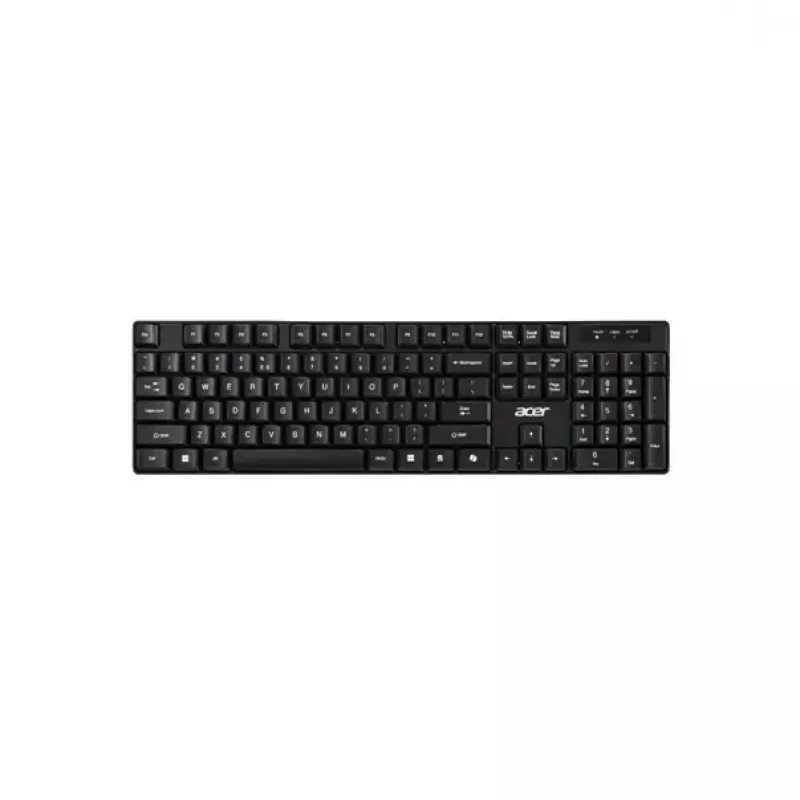 Acer GP.ACC11.03M klávesnica s myšou, Home Office, USB, čierna, sivá