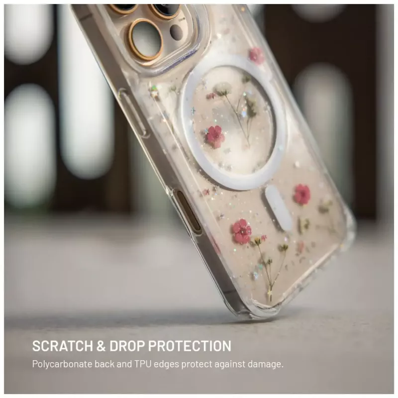 Zadný kryt FIXED MagBloom pre Apple iPhone 17 Pro — TPU, Blush Plum